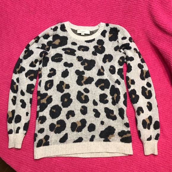 LOFT Sweaters - 🌟✨SALE!✨🌟  LOFT Cheetah Sweater!